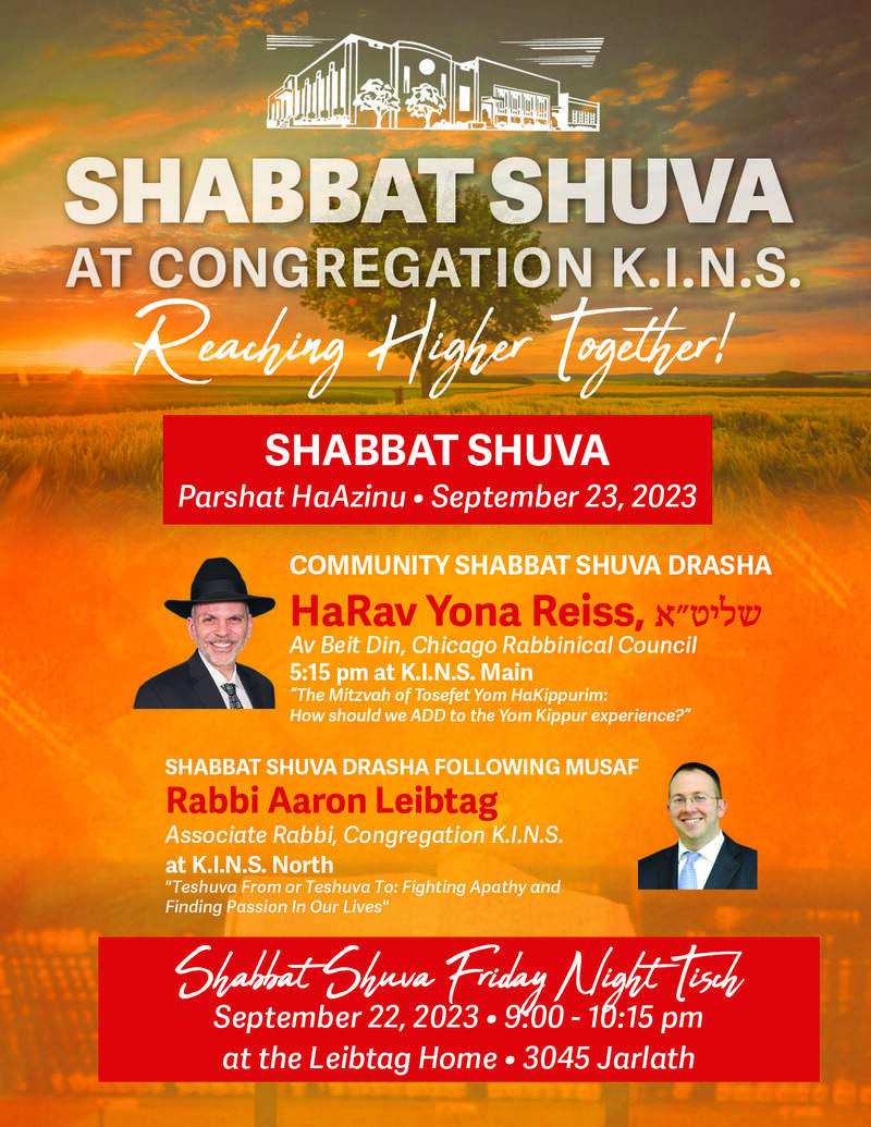 Banner Image for Shabbat Shuva Drashot