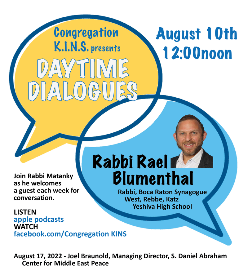 Banner Image for Daytime Dialogues with Rabbi Rael Blumenthal