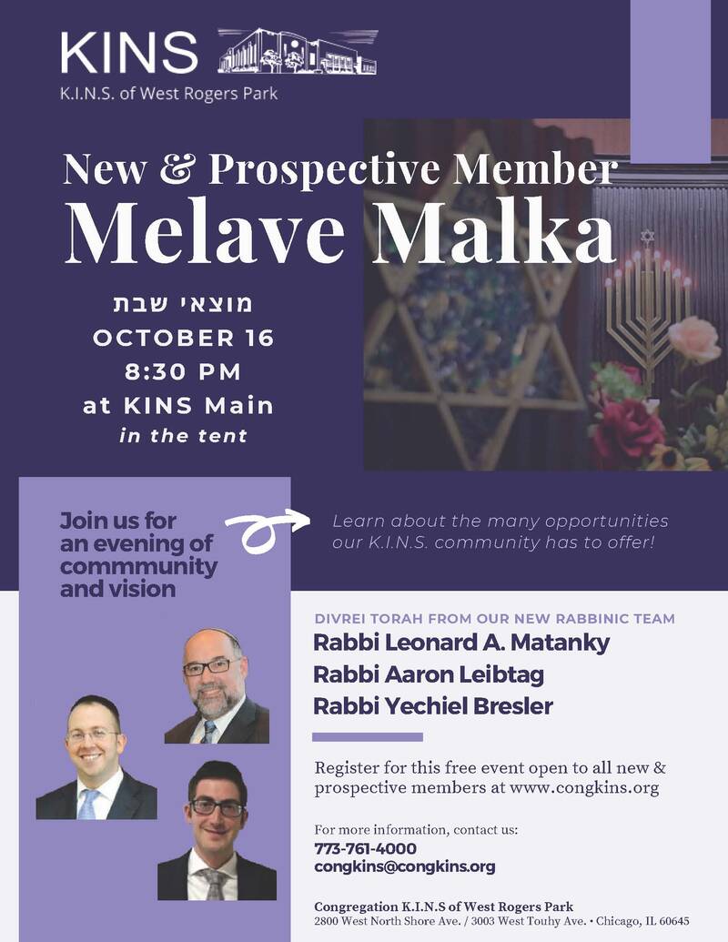 Banner Image for New and Prospective Member Melave Malka