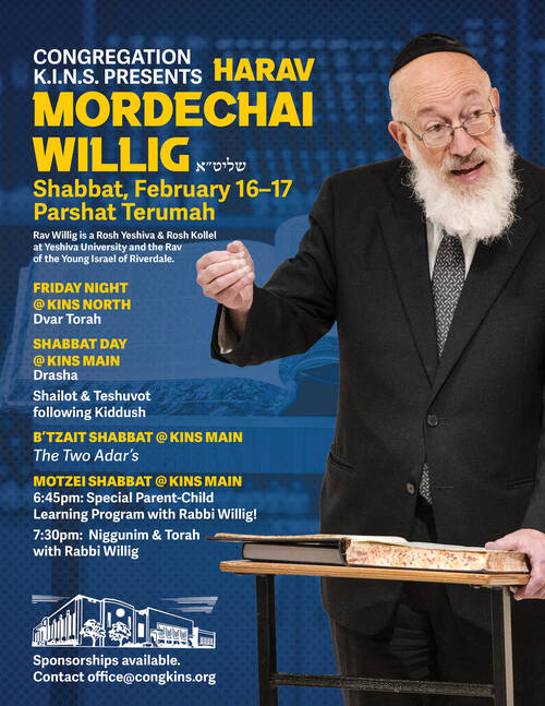 Banner Image for Rabbi Willig SIR
