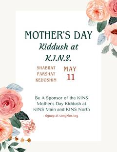 KINS Mother's Day Kiddush 2024