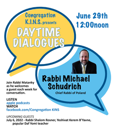 Daytime Dialogues with Chief Rabbi Michael Schudrich
