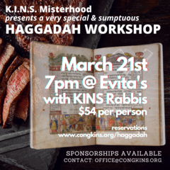 KINS Misterhood Haggadah Workshop